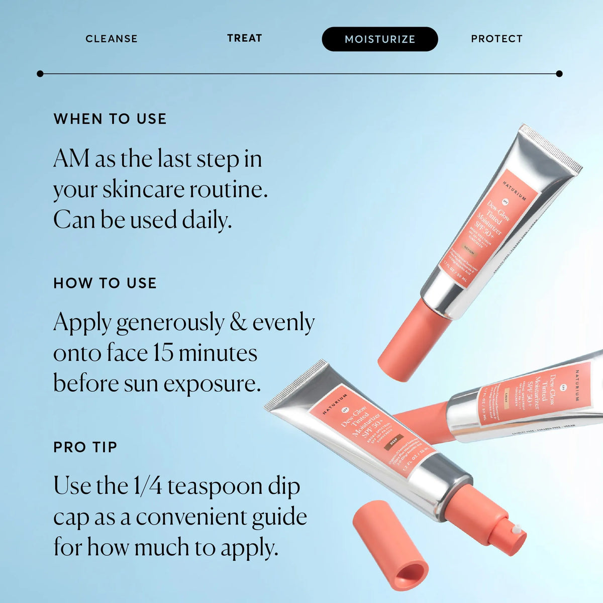 Dew-Glow Tinted Moisturizer SPF 50+ Early Morning Skincare Essential