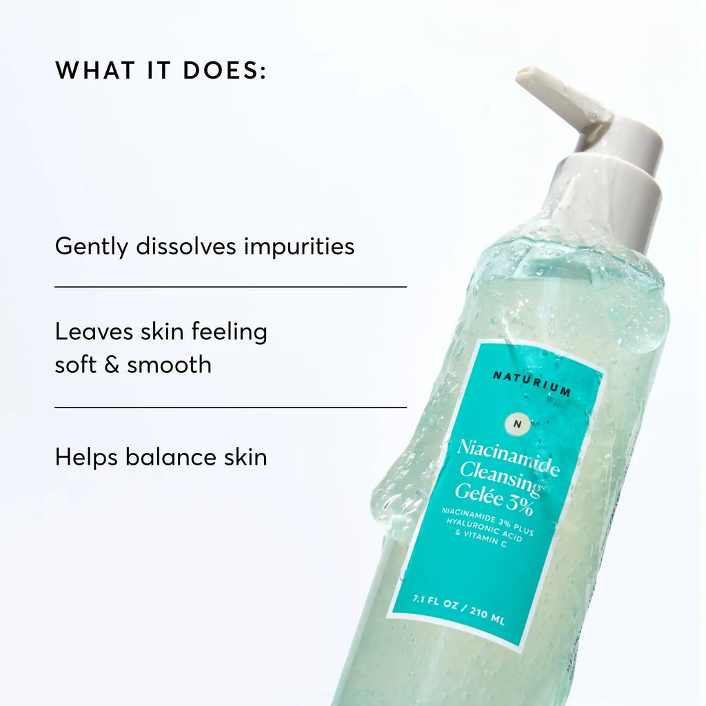 Niacinamide Cleansing Gelée 3% Early Evening Care Routine Essential