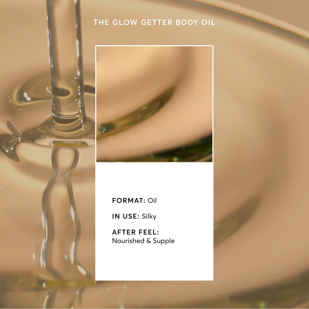 The Glow Getter Body Oil Evening Care Routine Essential