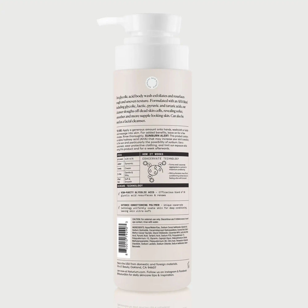 The Smoother Glycolic Acid Exfoliating Body Wash Monday Skincare