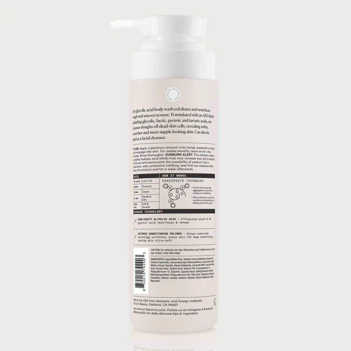 The Smoother Glycolic Acid Exfoliating Body Wash Monday Skincare