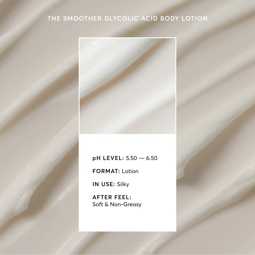 The Smoother Glycolic Acid Body Lotion Familiar Skincare Pick