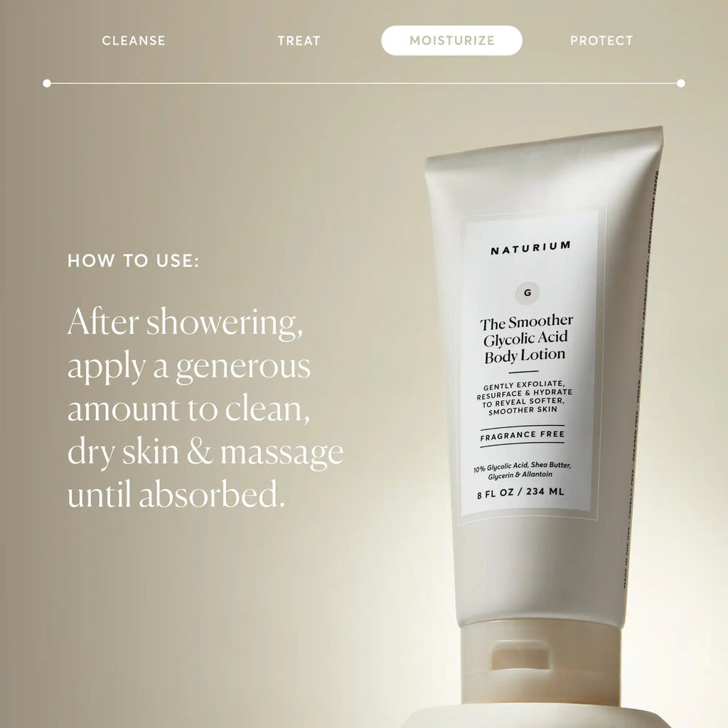 The Smoother Glycolic Acid Body Lotion Familiar Skincare Pick