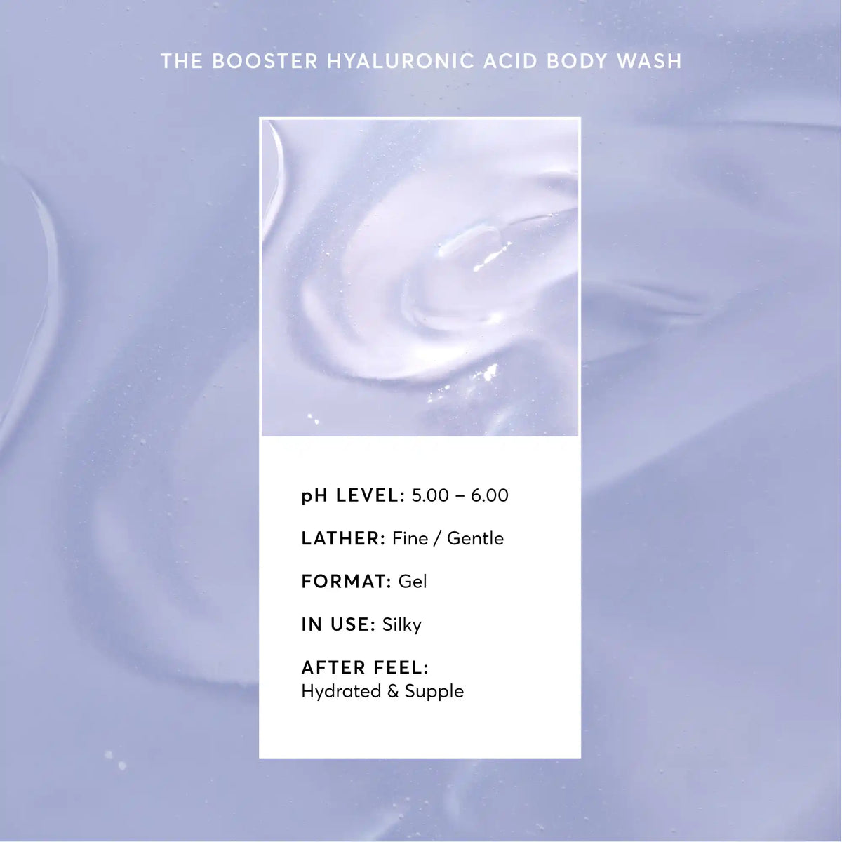 The Booster Hyaluronic Acid Body Wash Seasonal Skincare Choice