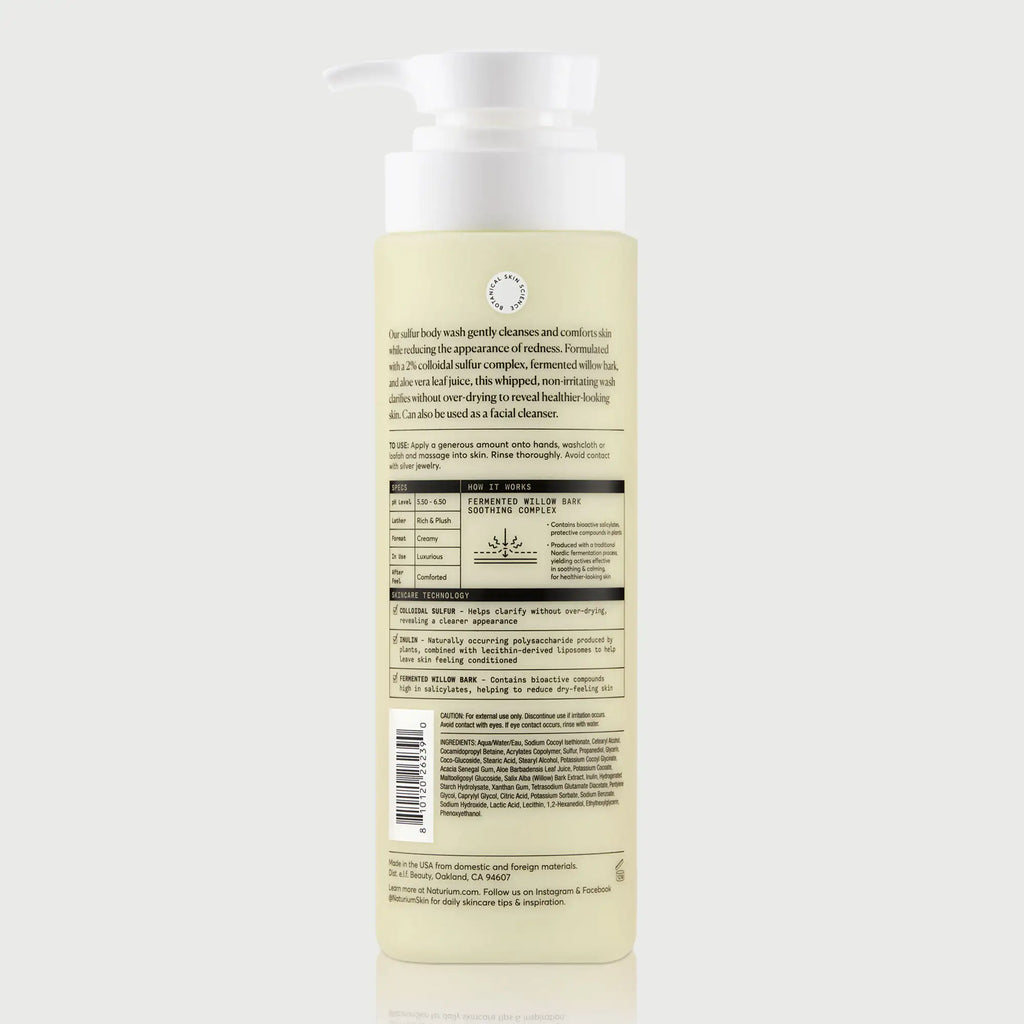 The Revealer Sulfur Body Wash Your Personal Skincare Addition