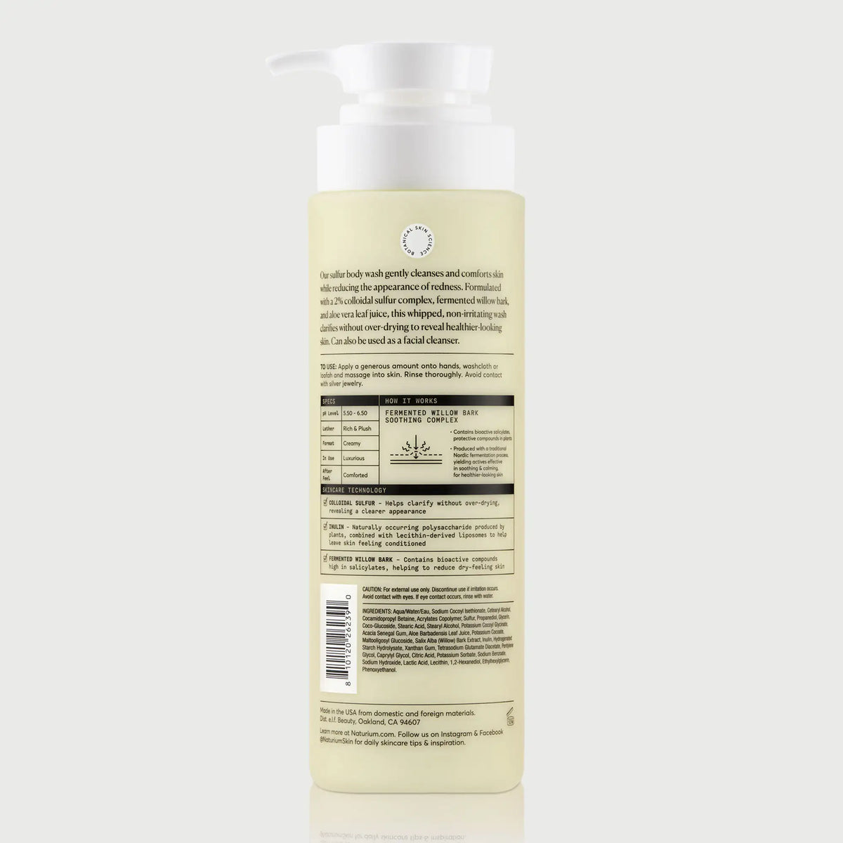 The Revealer Sulfur Body Wash Your Personal Skincare Addition
