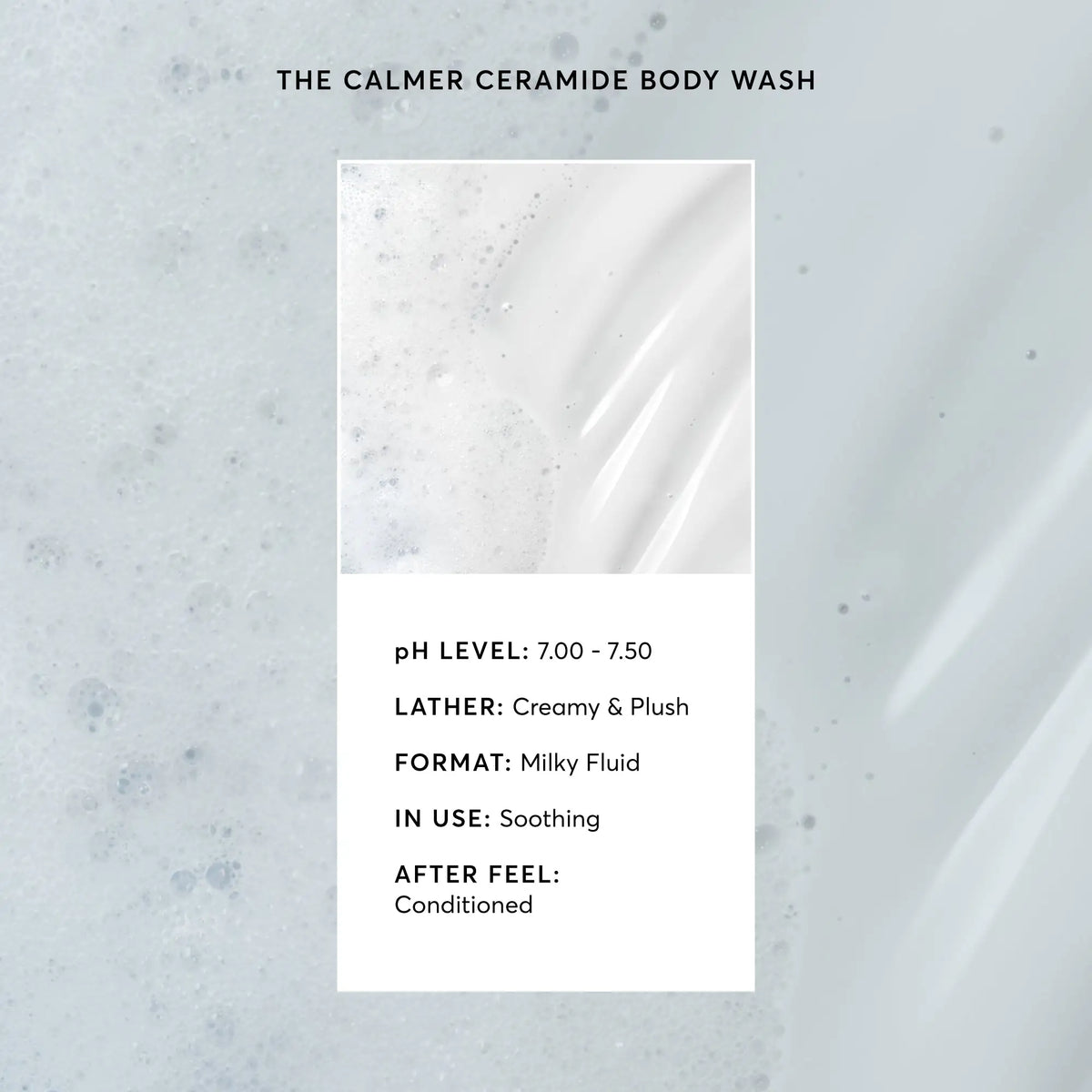 The Calmer Ceramide Body Wash Weekday Morning Skincare Choice