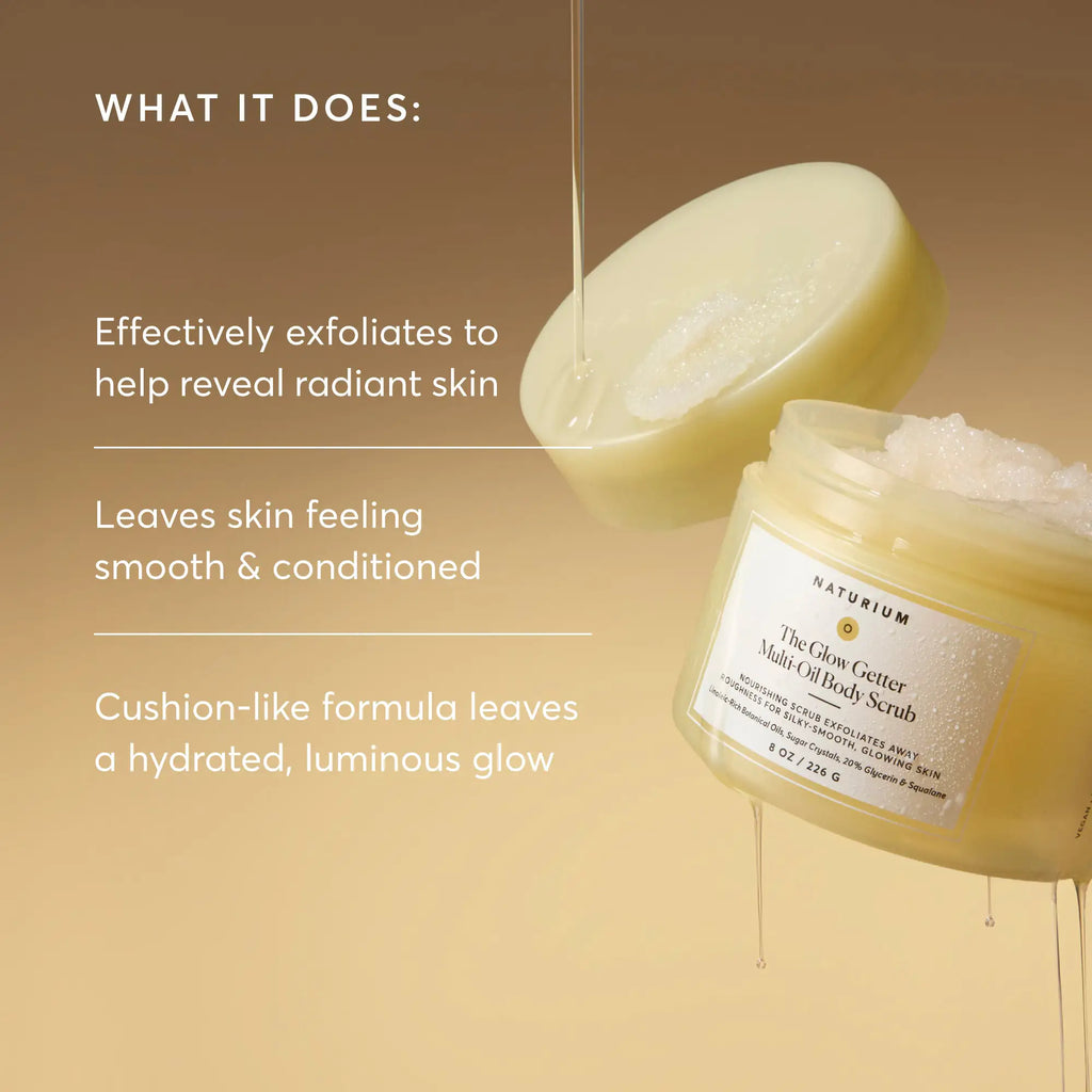 The Glow Getter Multi-Oil Body Scrub Early Evening Skincare