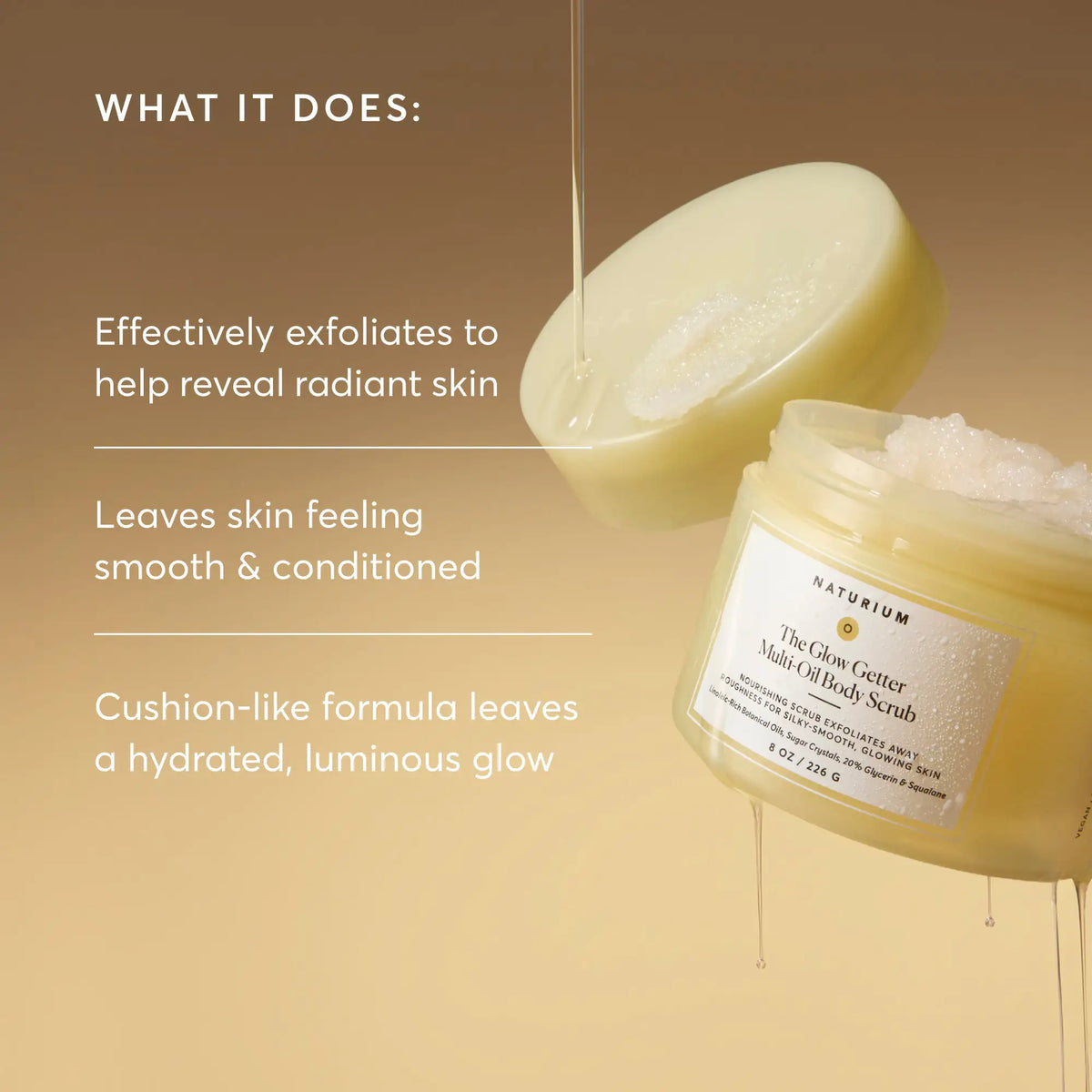 The Glow Getter Multi-Oil Body Scrub Early Evening Skincare