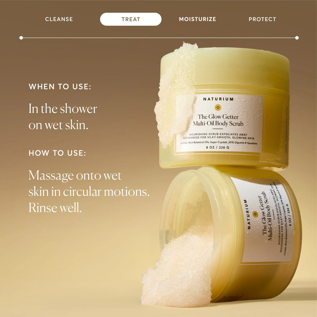 The Glow Getter Multi-Oil Body Scrub Early Evening Skincare