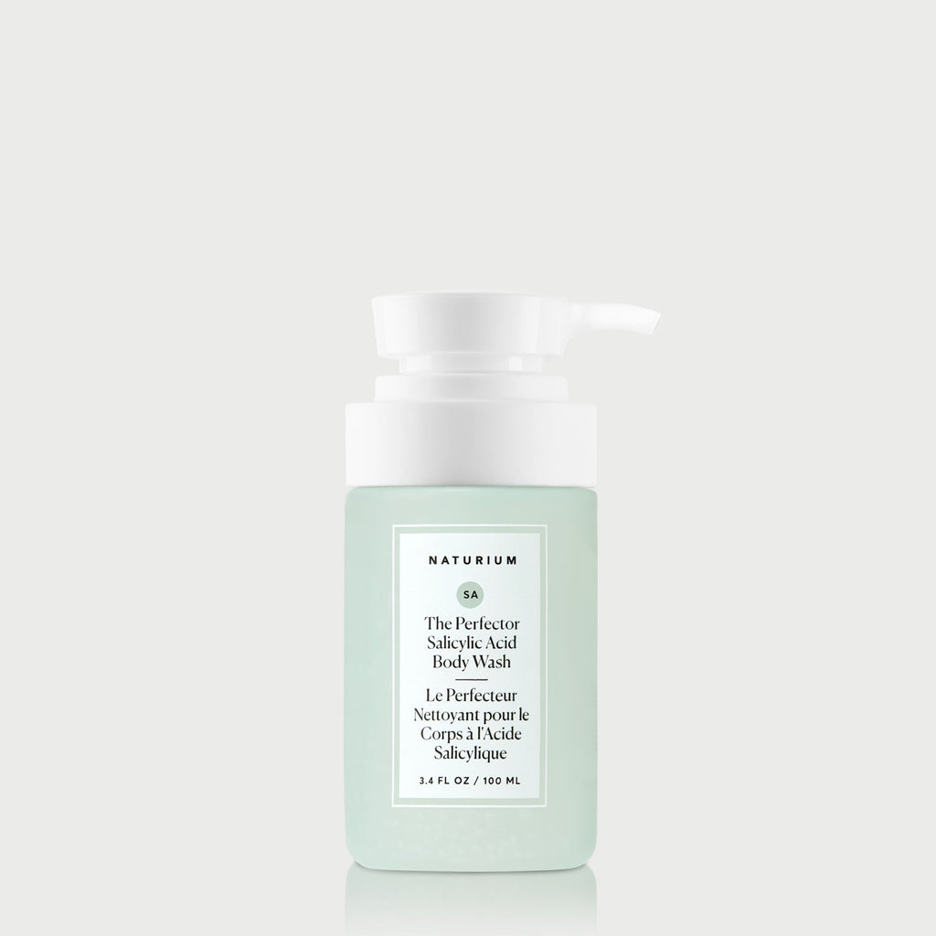 The Perfector Salicylic Acid Body Wash Travel Size Morning Skincare Routine Essential