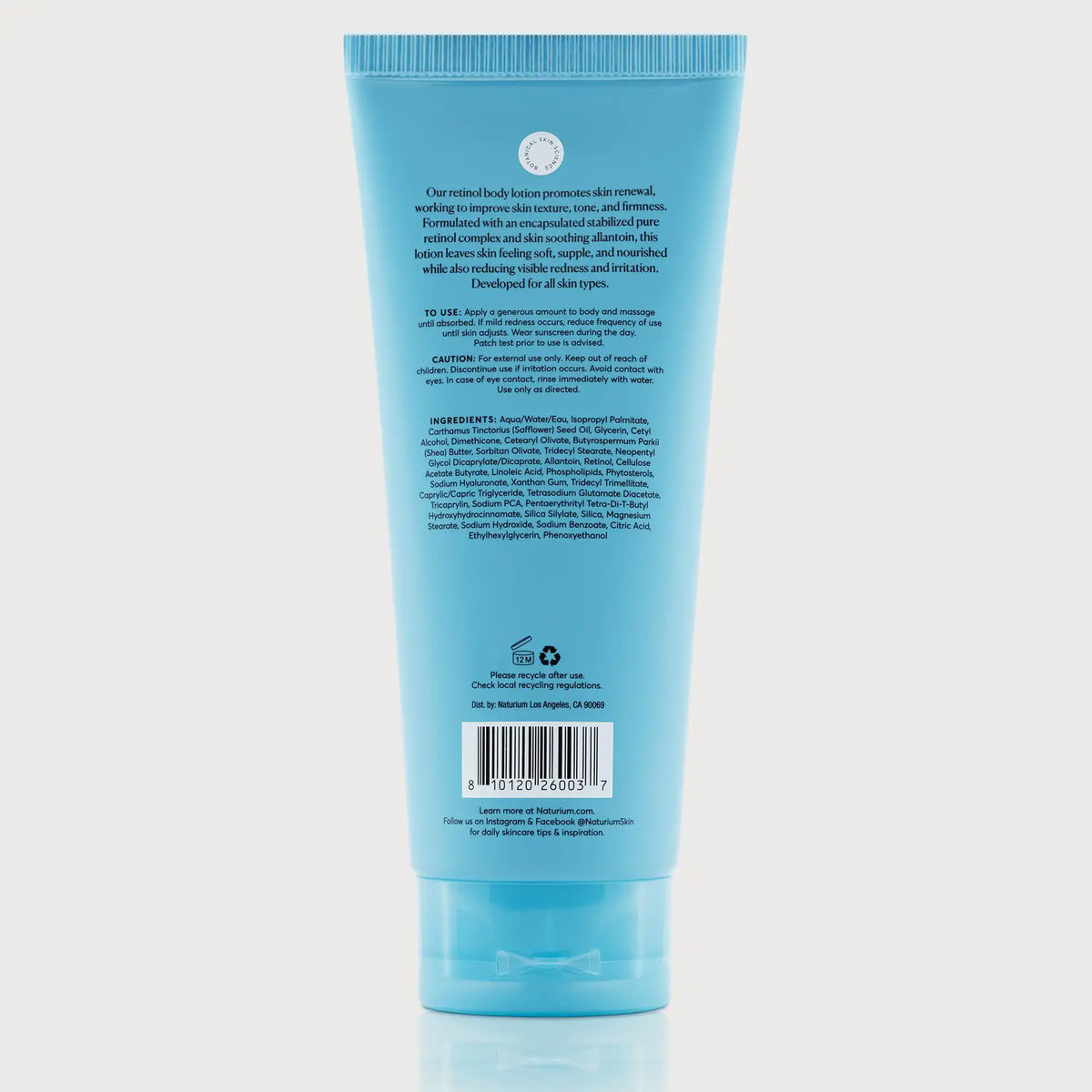 retinol body lotion ingredients