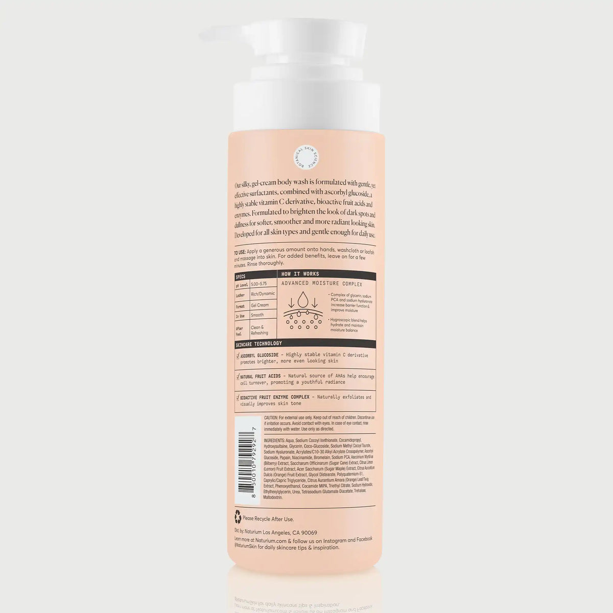 vitamin c body wash ingredients