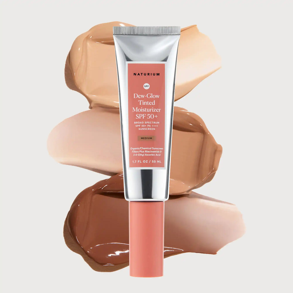 Dew-Glow Tinted Moisturizer SPF 50+ Early Morning Skincare Essential