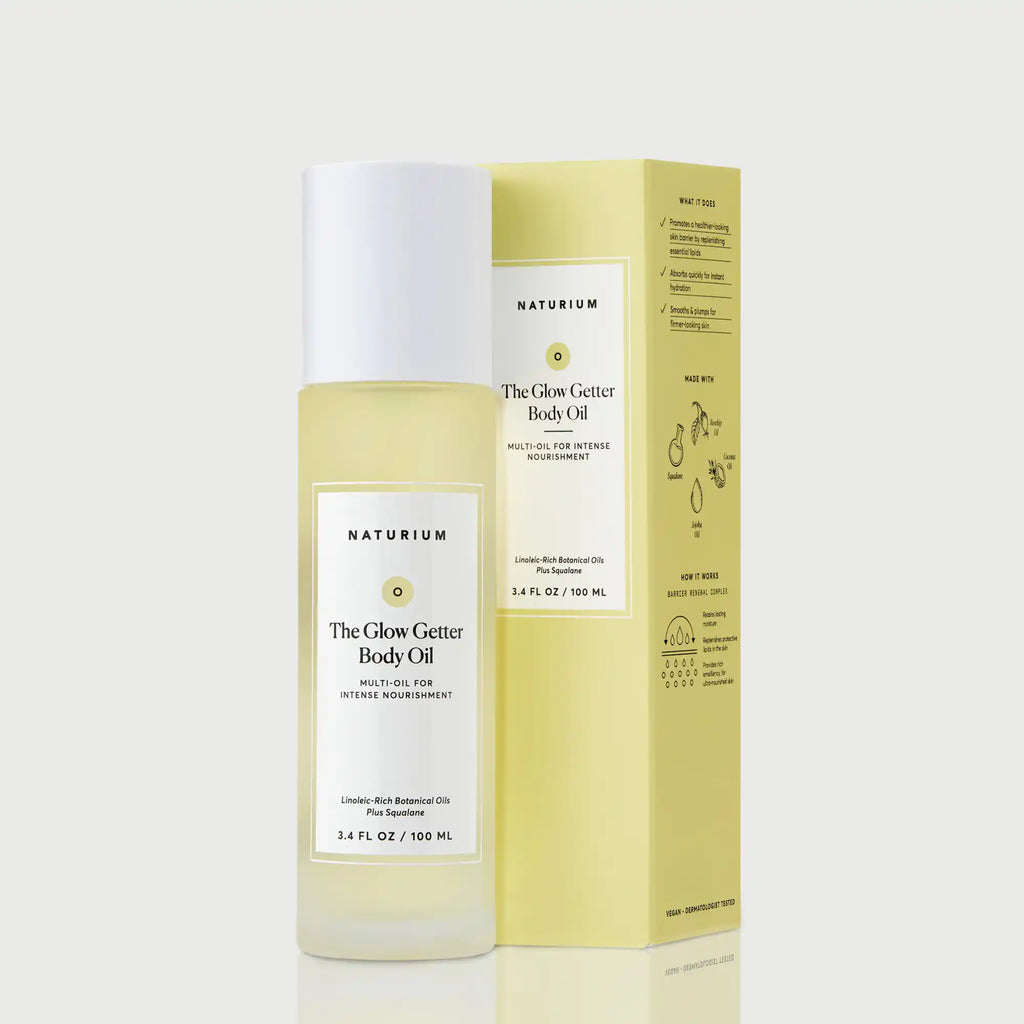 The Glow Getter Body Oil Evening Care Routine Essential