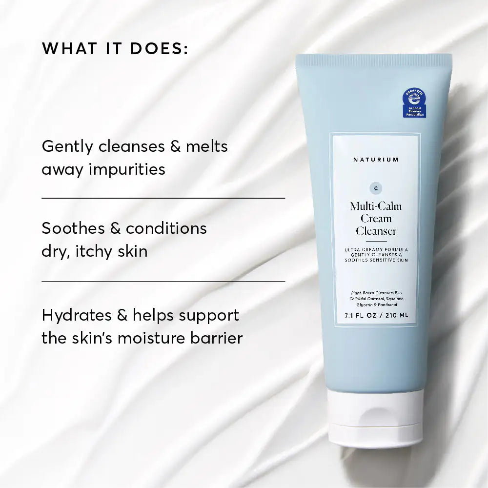 Multi-Calm Cream Cleanser Evening Skincare Addition