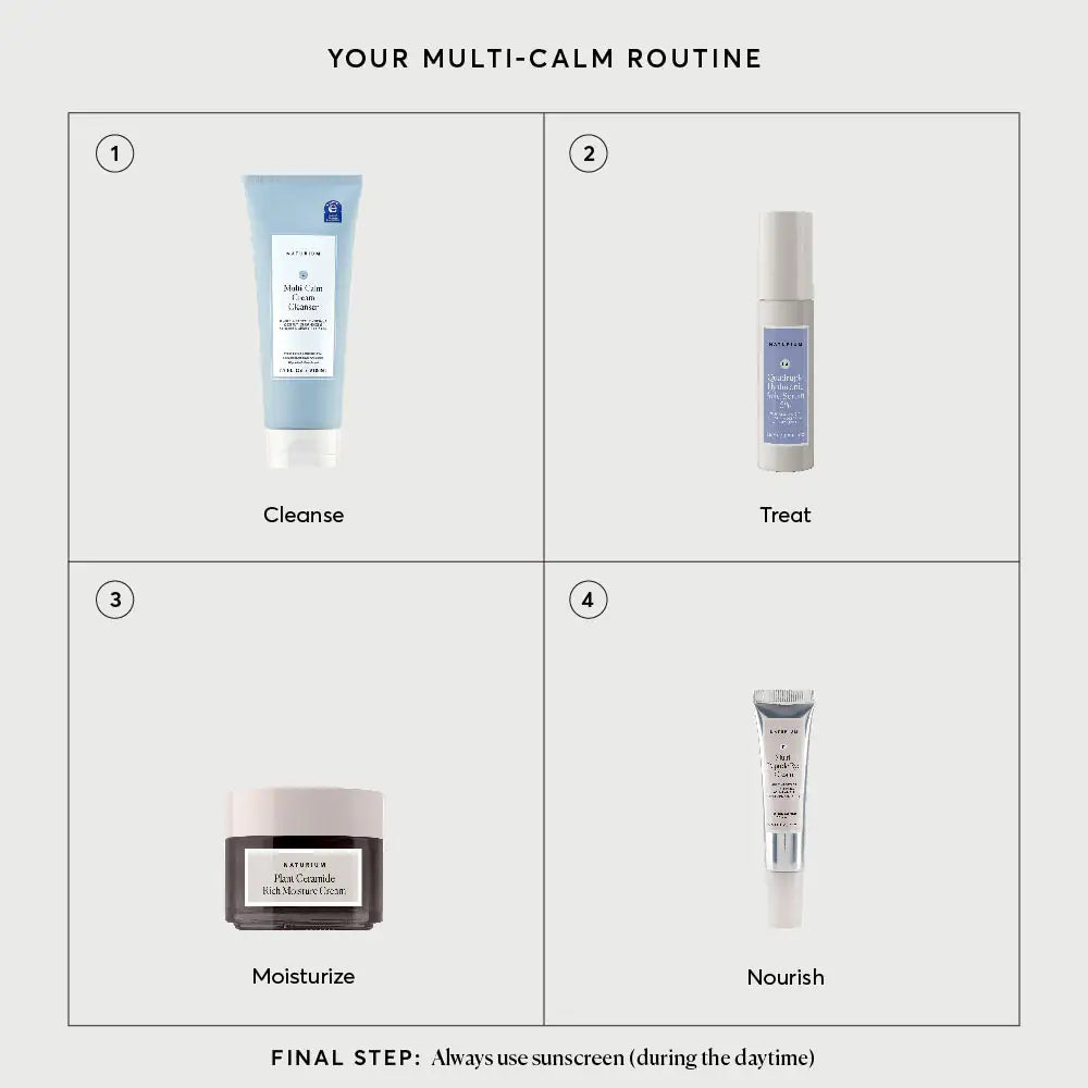 Multi-Calm Cream Cleanser Evening Skincare Addition